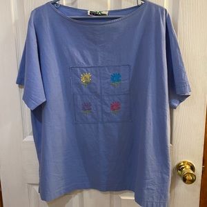 SK SPORT BLUE TOP